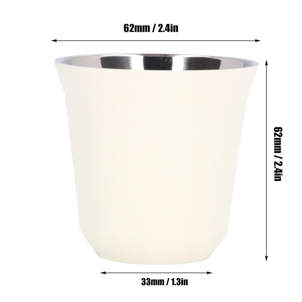 304 Stainless Steel Coffee Mug Double Layer Water Cup Unbreakable Travel Coffee Cup  Camping