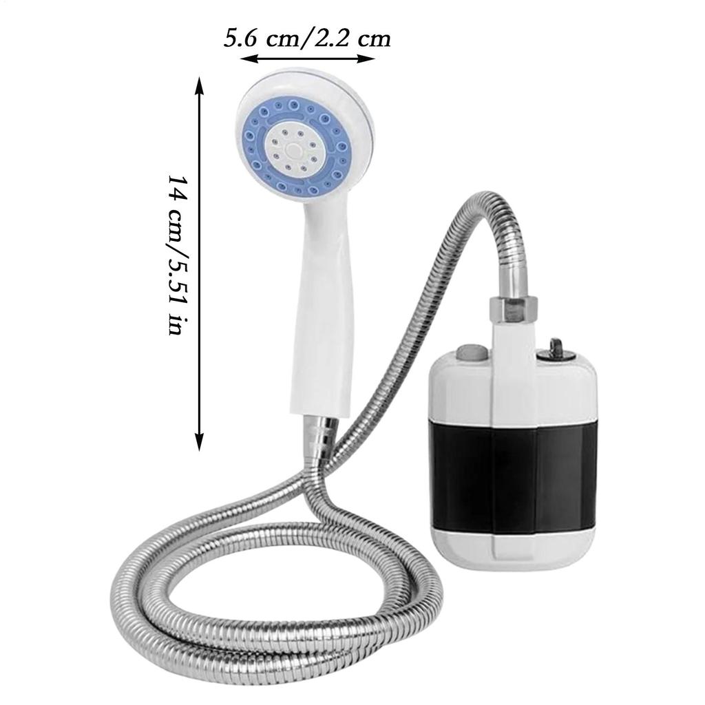 1 шт. Насос для кемпинговой душевой кабины, набор для душа для автодома, походный душ, ручной водяной насос с шлангом для кемпинга, пеших прогулок, пляжа, путешествий
