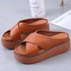Women Sandals Vintage Women Platform Sandals Non-Slip Thick Bottom Ladies Shoes Casual Women Slippers Beach Slides Female Shoes