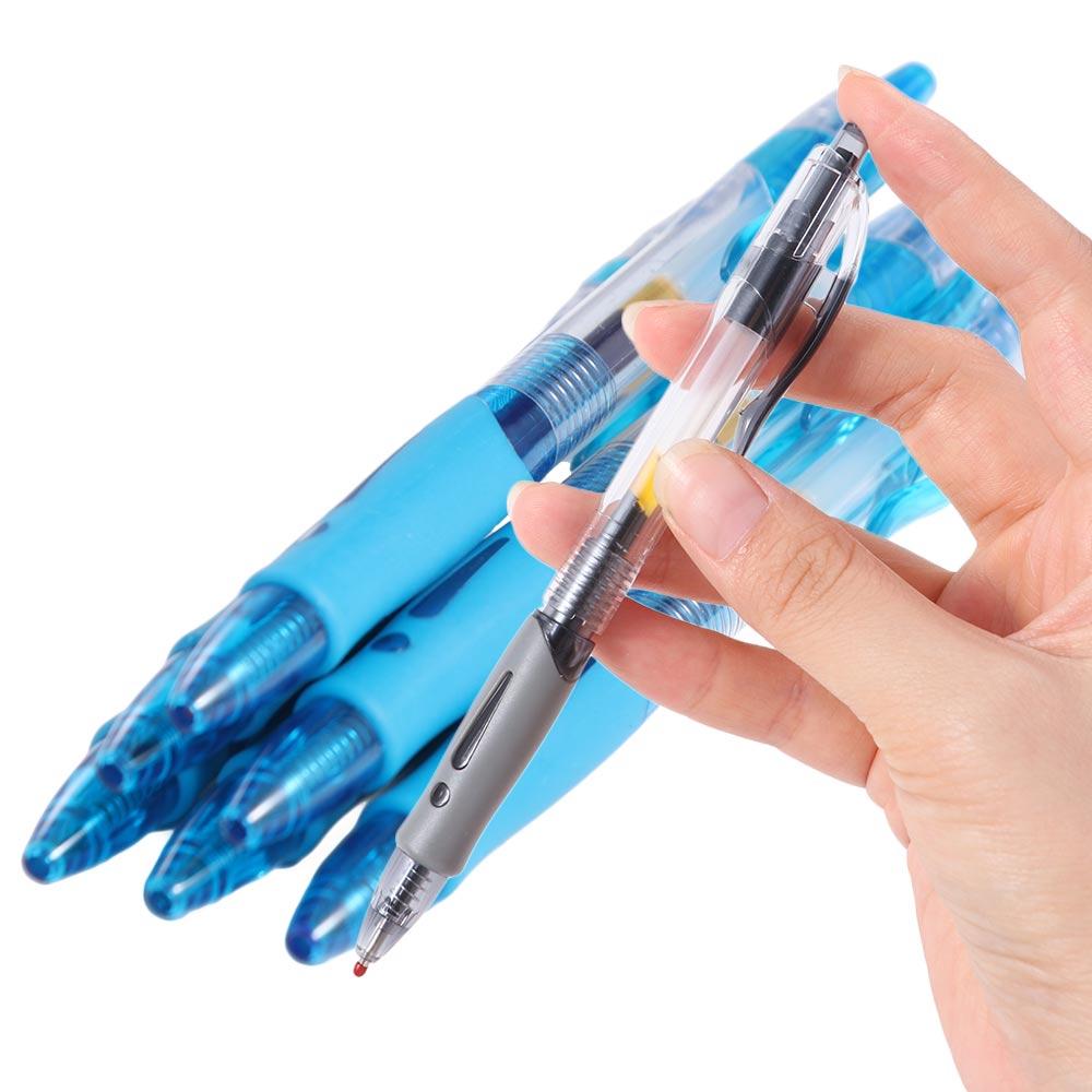 Signature Retractable Pens Black/Red/Blue Gel Pens Multifunction Ink Ballpoint Pen  School Supplies