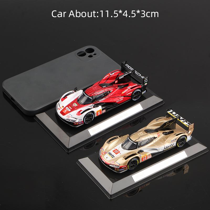 Ббураго 1:43 Porsche 963 №12 Hertz Team Металлическая модель гоночного автомобиля Diecast Гоночные транспортные средства Игрушка