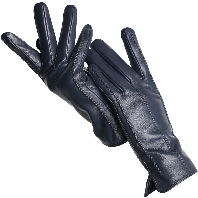 Fashion Women's Gloves Color Sheepskin Winter Warm Thin Touch Screen Gloves High Quality