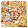 New 50Pcs Cute Capybara Stickers For Water Bottles Laptop Guitar Luggage Bike