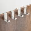 4Pcs Door Back Hooks Rustproof Anti-deform Strong Load-Bearing Coat Towel Organizer Cabinet Hanger Hooks