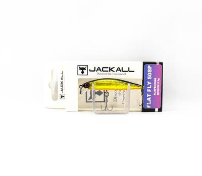 Jackall Плоский воблер Flat Fly 50SP Suspend HL Золотой и черный (6512)