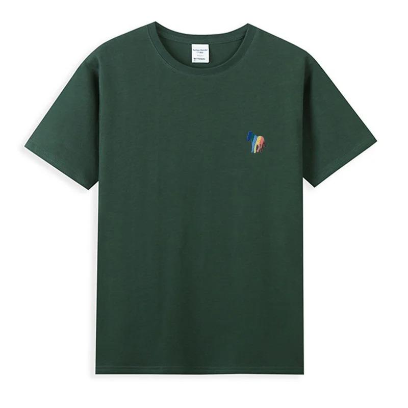 Hot Sales Cotton T-shirt Unisex/Women Summer Luxury Brand Embroidery Korean Style Short Sleeve Tops Fashion Round Neck Classic Tees Unisex