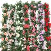 Artificial Rose Vine for Living Room Decoration, Air Duct Cover, Plastic Flower Garland