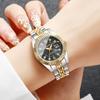 Xiaomi Fashion Rhinestone Women Calendar Quartz Watch Luxury Stainless Steel Ladies Wristwatches Reloj Mujer (Without Box)
