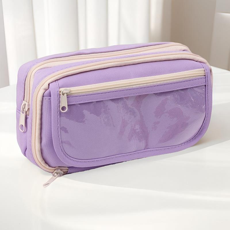 Новый прозрачный пенал, девятислойный пенал с пандой, пенал большой вместимости, высококачественный пенал для учеников средней школы и девочек