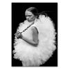 Современные настенные принты, картина с цветком, модульный постер, черно-белая балетная девушка, холст, картина, цитата из жизни, искусство, декор для гостиной HD0082
