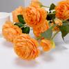 Western Ranunculus Asiaticus Faux Flower Arrangements With Embossed Craft For Event Decor