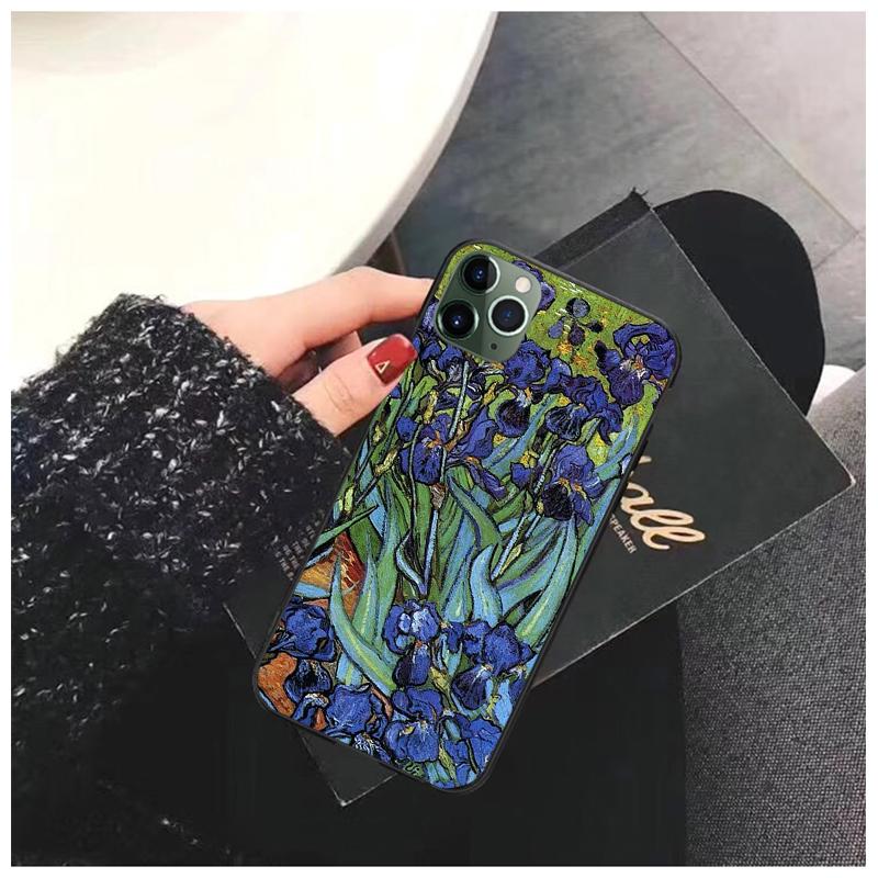 Чехол для телефона «Звездная ночь» Винсента Ван Гога для iPhone 17 Pro Max Air 16 15 14 13 Pro Max 15 16 Pro 15PlusЧерный Funda Coque Case