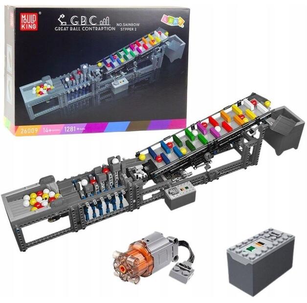 Прочие конструкторы Leantoys Lean Toys Klocki Konstrukcyjne Tor Na Kulki Z Silnikiem Elektrycznym 1281 El.