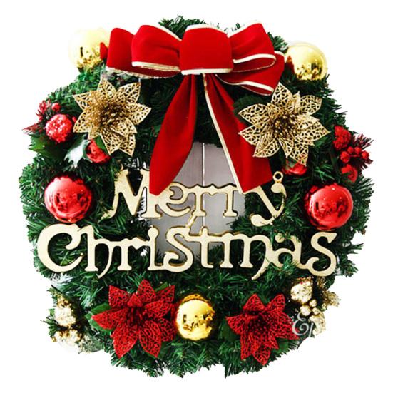 Венок Хорошая Нежная Текстура Портативный Рождественский Венок Подвесной Цветочный Венок Рождественское Украшение Венок для Дома