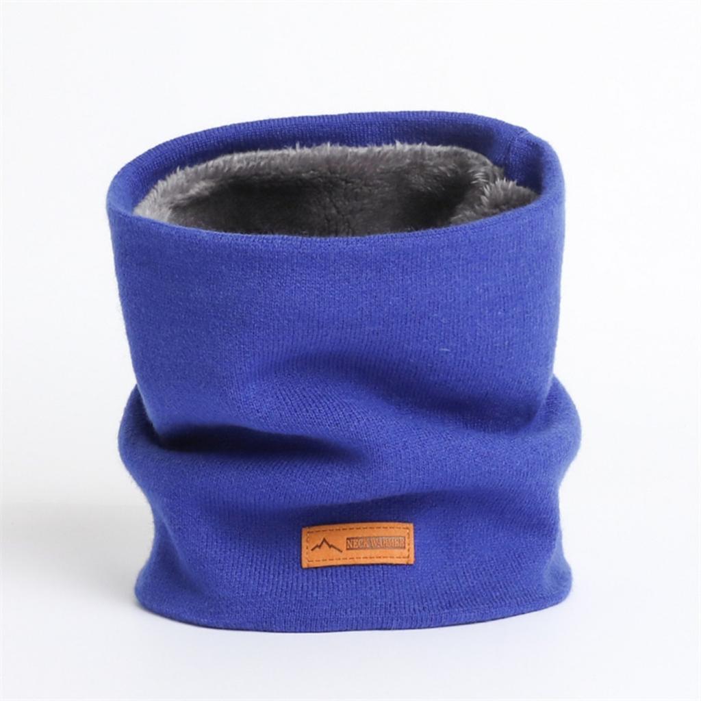 Solid Color, Knitted Scarf, Men's and Women's, Autumn and Winter, Pullover, Neck Protector, Thickened, Warm Neck Cover, Scarf, Outdoor