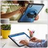 For Samsung Galaxy Tab S11 Case Hand Strap Kickstand PC + TPU Tablet Cover with Pencil Holder