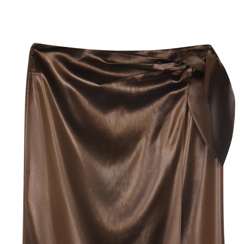 LESS 2024 Autumn Slim-Fit Mid-Length Skirt