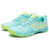 Li-Ning Амортизирующие нескользящие прочные низкие туфли для настольного тенниса унисекс флуоресцентно-ярко-зеленые APPT009-4