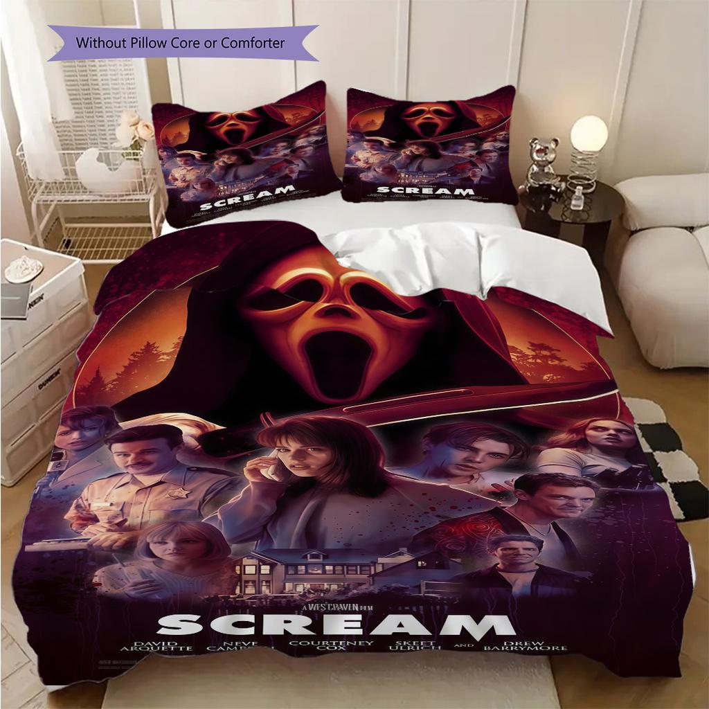 The Slashers Horror Meets Music Bedding 1 Duvet Cover 2 Pillowcase Without Core Soft And Comfortable Bedding Set Christmas Birthday Gift