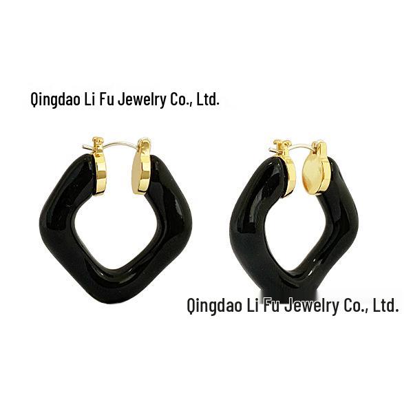 Лиза Стиль 2021 Модные Геометрические Круглые Серьги: Дизайн в стиле легкой роскоши