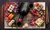 Szklana płyta ochronna na kuchenkę 80x52 Wino