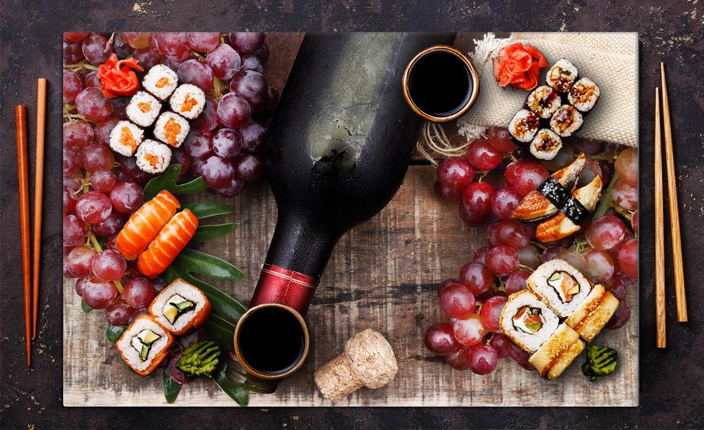Szklana płyta ochronna na kuchenkę 80x52 Wino