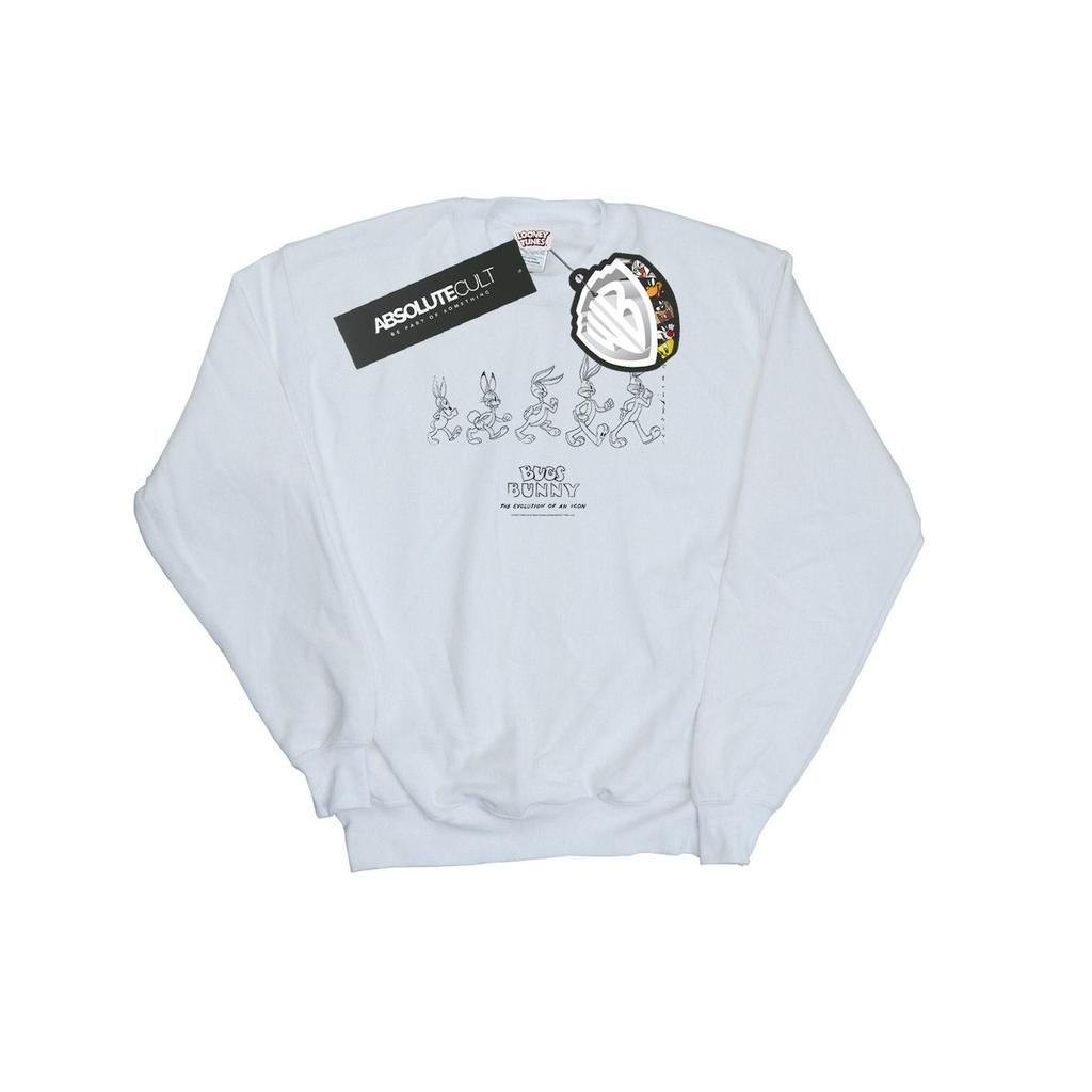 Looney Tunes Mens Bugs Bunny Evolution Sweatshirt