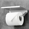 NEW Aluminum Bathroom Paper Mobile Phone Holder with Shelf Bathroom Toilet Paper Towel Rack Roll Holder Bathroom Tool