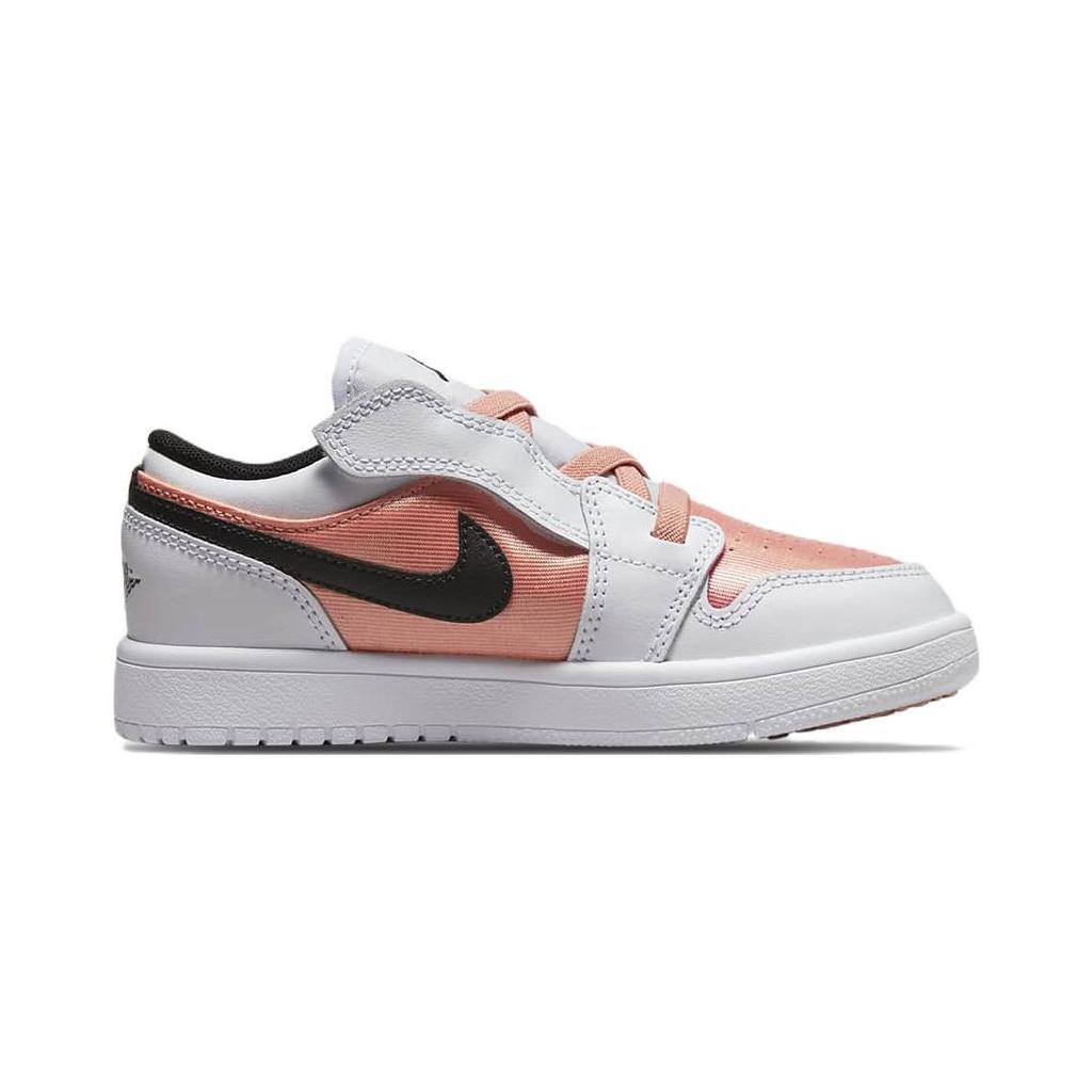 Детские кроссовки Air Jordan 1 Low ALT PS Light Madder Root Розовый Черный Белый DM8966-801