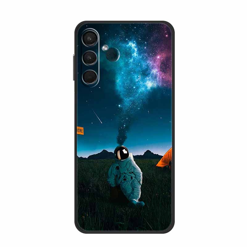 Для Samsung Galaxy A15 4G 5G Чехол Астронавт ТПУ Мягкий Силикон Задняя Крышка Телефона для SamsungA15 A 15 Защитник Космонавт Крутой Чехол