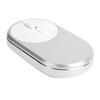 2.4Ghz Wireless Mouse Chargeable Bluetooth Optical USB Plugin Notebook Office Accessories(Silver Gray )