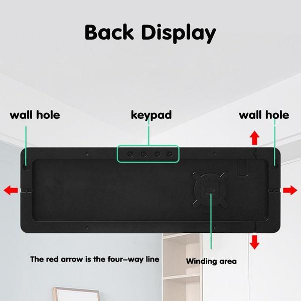 Новые большие электронные настенные часы с дистанционным управлением, температура, дата, выключение питания, память, настольные часы, настенные двойные будильники, цифровые светодиодные часы