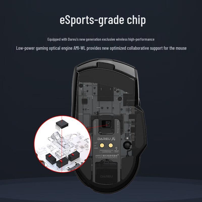 Dareu A955 Tri-Mode Wireless Gaming Mouse