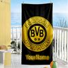 Borussia Dortmund Customized Name Beach Towel Super Soft Microfiber Quickdry Fabric
