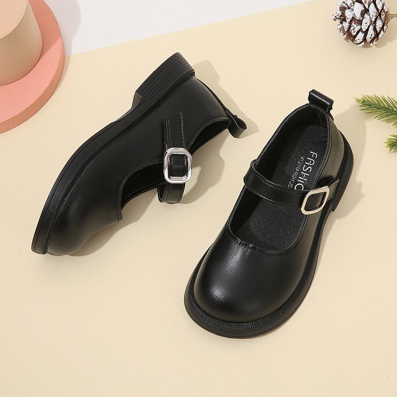 Детская черная школьная обувь для мальчиков 2024 года, нескользящая, простая, детская, модная, дышащая, повседневная обувь для девочек, весна и лето