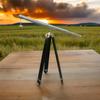 Brass Nautical Telescope with Silver Finish & Adjustable Black Tripod Marine Decor - Retro Style Birthday Anniversary Gifts, Home Decor