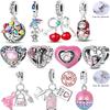 Шармы Медь Оригинальное Семейное Дерево Вишня Любовь Лапа Шарм Бусины Подвеска Подходят для Браслета Сделай Сам Женские Украшения для Изготовления