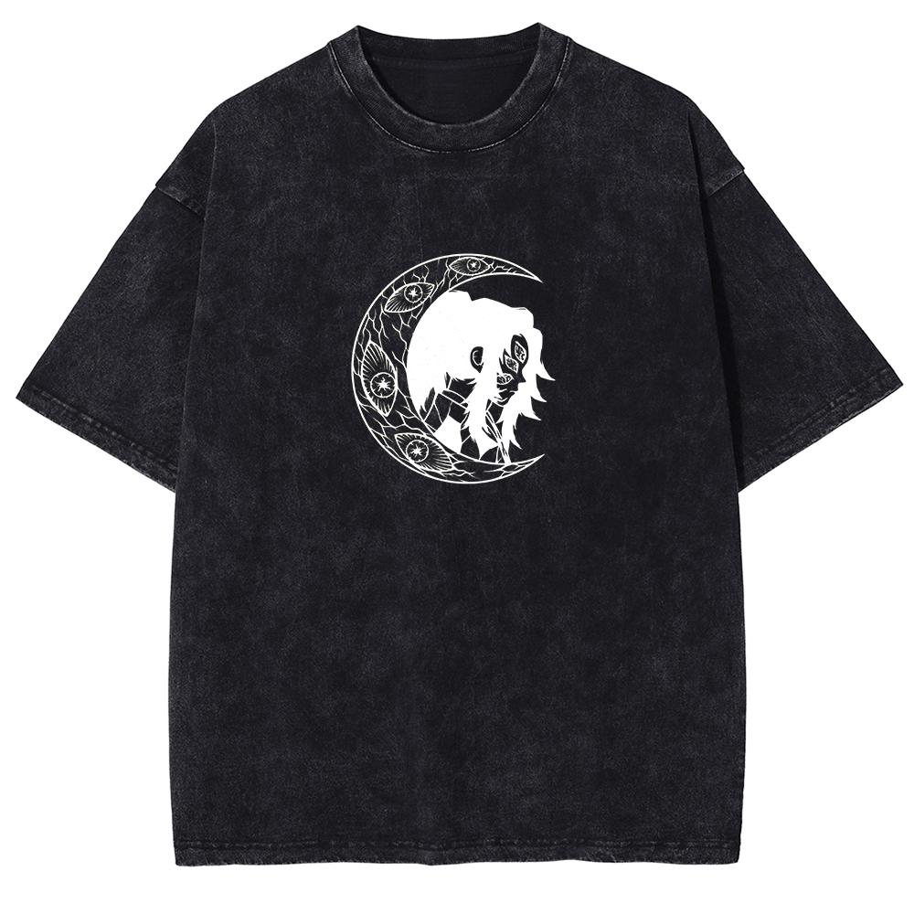 Милая графическая футболка Kanroji Mitsuri Аниме Demon Slayer Футболка Мужская Женская Выстиранные футболки Харадзюку Мужская Манга Хлопковые топы