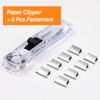Paper Clipper Staplers Push Clamp File Documents Binding Tool Stapling Machine Paper Clips With Refills Office Supplies