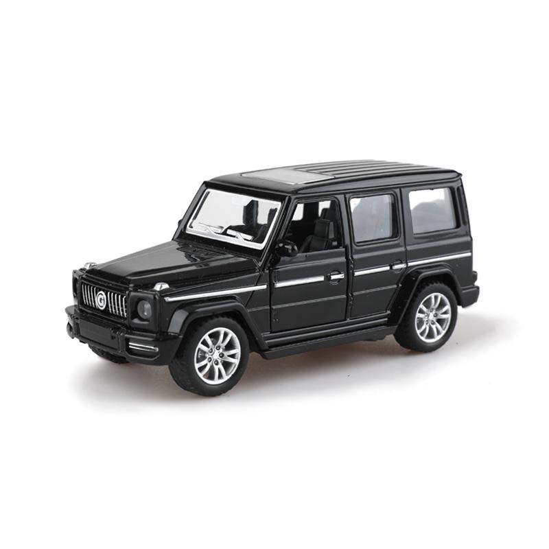 (Упакованный) Реплика внедорожника G-Class в масштабе 1/36, литой металл, игрушка для мальчика, машинка с инерционным механизмом, открывающаяся дверь, декоративный элемент.