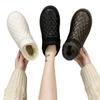 Водонепроницаемые зимние ботинки Lovers Bread Shoes из кожи, теплые зимние, плюс бархатные нескользящие женские хлопковые ботинки больших размеров