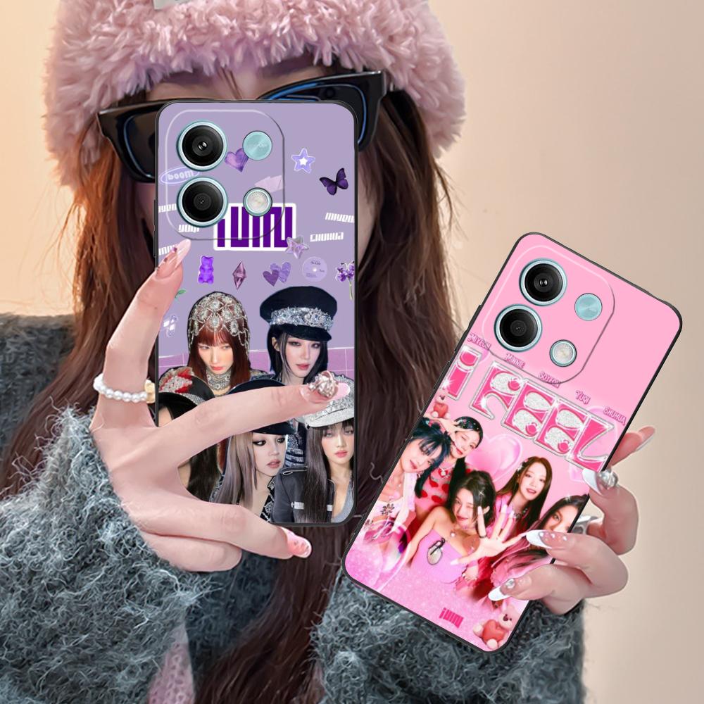 KPOP G-Gidle-S Матовый ТПУ Чехол для Мобильного Телефона для Xiaomi Redmi Note 14 13 12 11 S Pro Plus 4G 5G Цветной Печатный Чехол