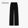 Edition Women's Tie-up Acetate Straight Casual Pants