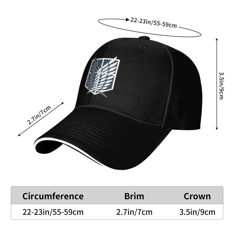 Атака Титанов Принт Сэндвич Бейсболки Крылья Свободы Микаса Snapback Кепки Повседневная Панама Унисекс Регулируемая Кепка