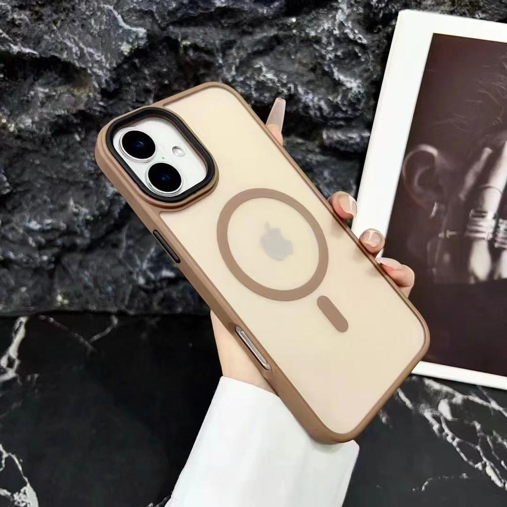 Подходит для iPhone 16 Мягкий цвет Магнитный чехол для телефона Ощущение кожи Apple 15 ProMax Противоударный 14 Защитный чехол от отпечатков пальцев
