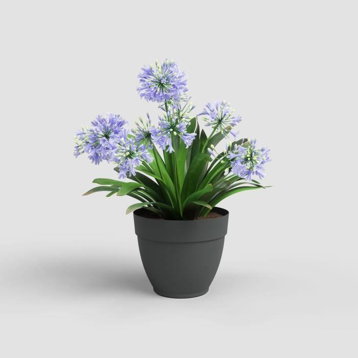 ARTEVASI Flower Pot CAPRI CAMPANA - Frost Resistant - Anthracite - 35 X 35 X H 29.4 Cm