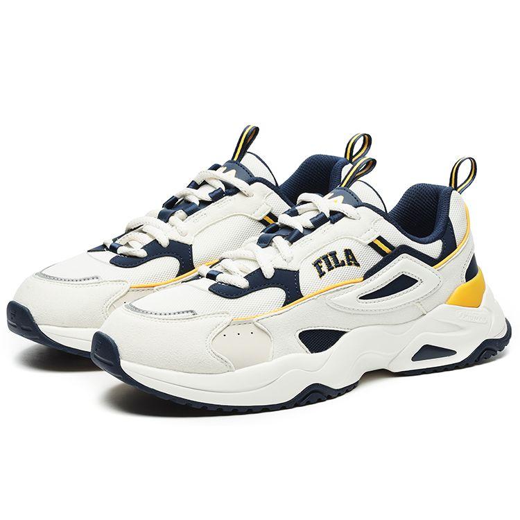 Fila Rayflide Fabric Synthetic Leather Comfortable Sports Shock Absorbing Lightweight Low Top Lifestyle Casual Shoes Men Casual Shoes F12M242121FCO