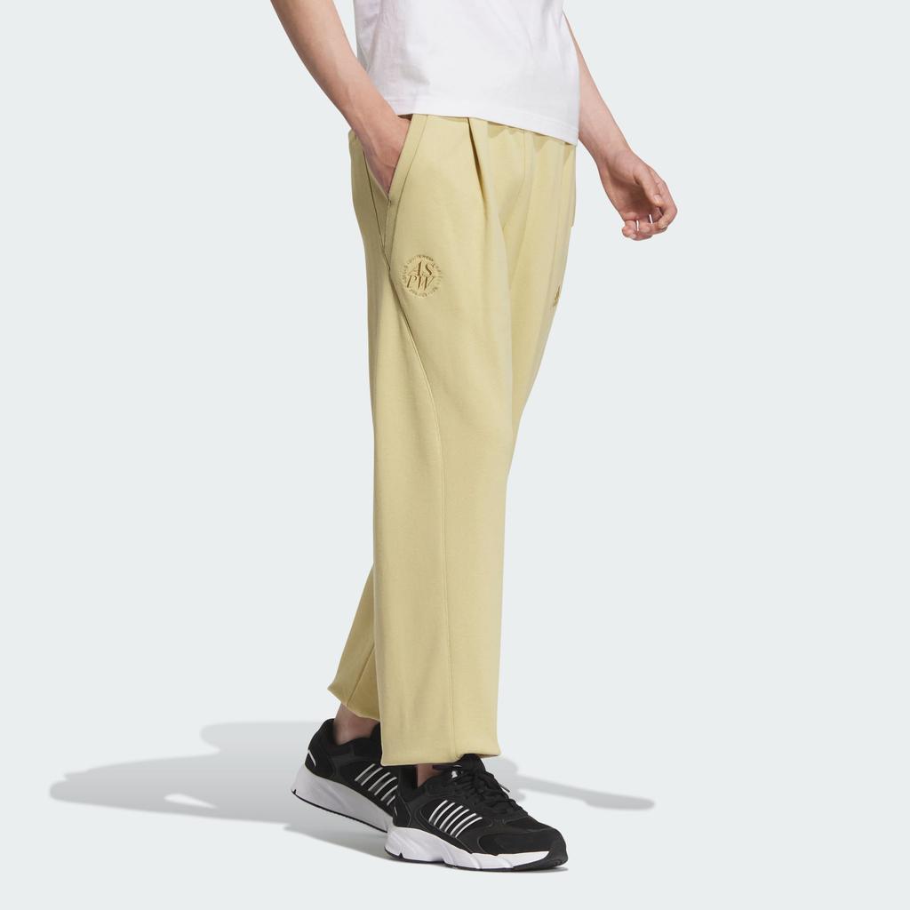 Adidas FW24 ST Теплые трикотажные джоггеры серии Удобные модные спортивные повседневные брюки мужские низы песочно-коричневого цвета JI8626