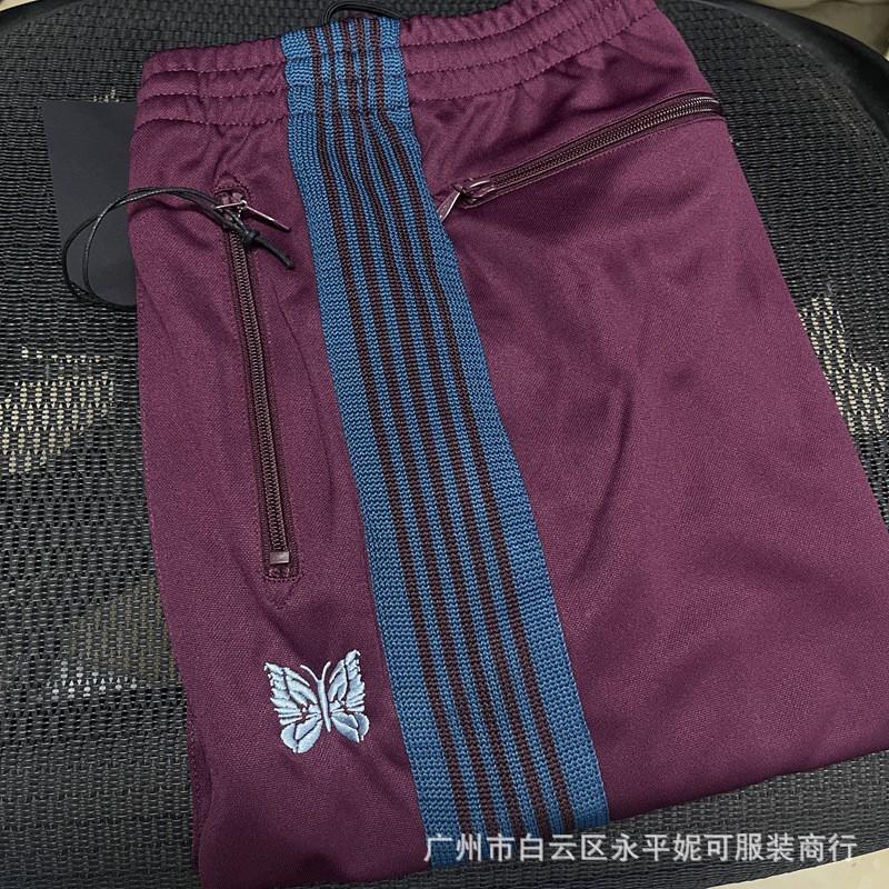 Butterfly Print Loose Straight Cut Unisex Pants Cotton Blend Daily Wear Streetwear