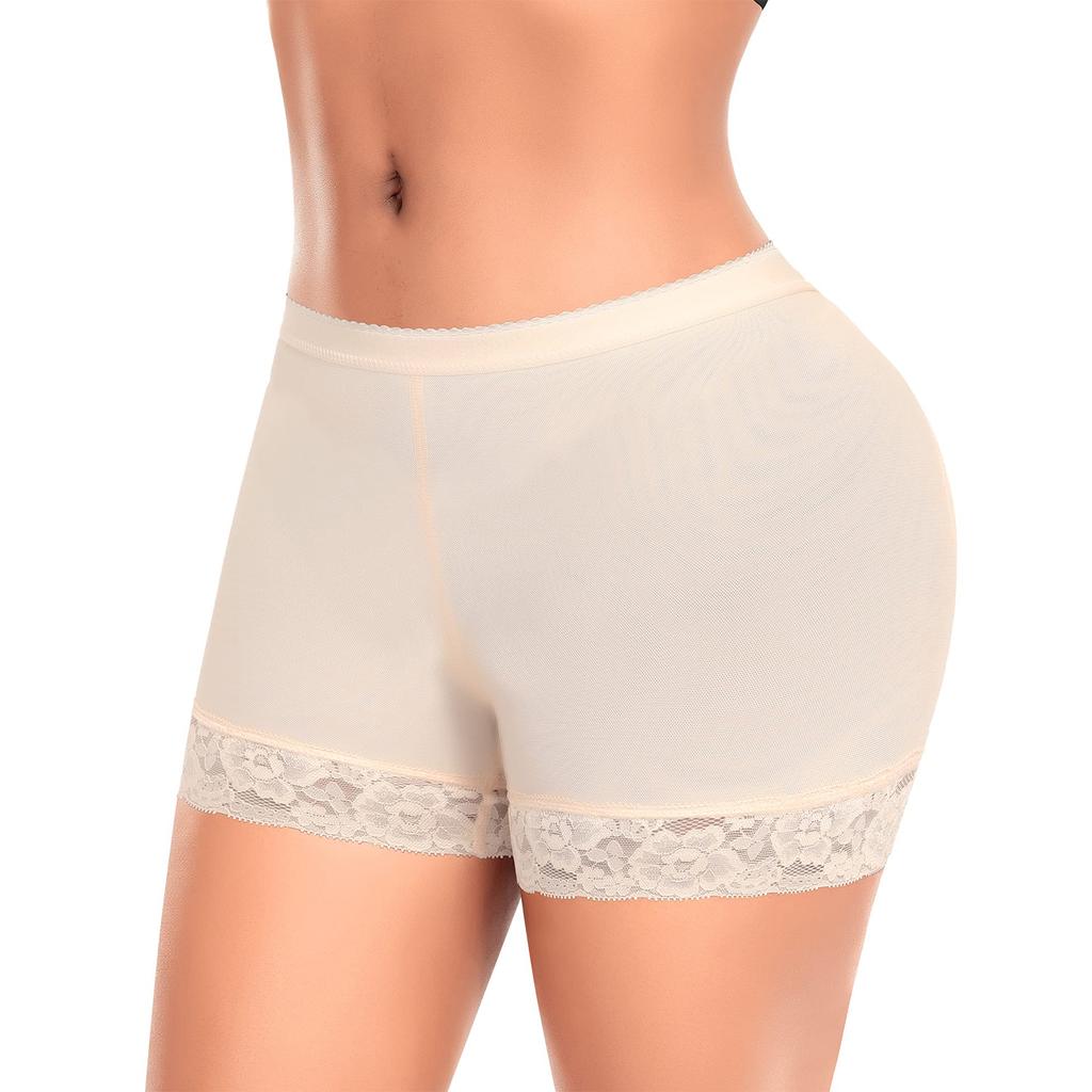 Женские кружевные трусики с подкладкой для ягодиц, бесшовные трусики для коррекции бедер, кружевное нижнее белье для мальчиков с контролем живота